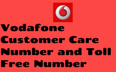 vodafone toll free number